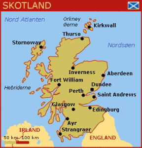 Skotland kort