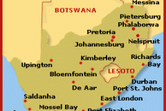 Kort-Sydafrika